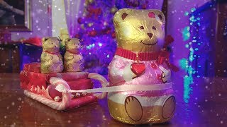 DIY/Сани деда мороза своими руками/БЫСТРЫЙ вариант