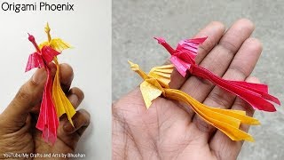 How to make an Origami Phoenix | Origami bird for beginners || valentine day origami gift