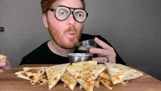 ASMR SUPER CHEESY Quesadillas And Beat Boxing Mukbang