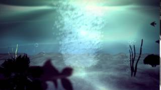 подводный анимированный фон для видеомонтажа.  Underwater
