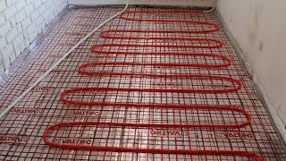 Водяной теплый пол своими руками. Часть 2. Монтаж труб