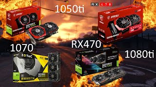 GTA 5 Benchmark | 1070 vs 1050ti vs 1080ti vs Rx470