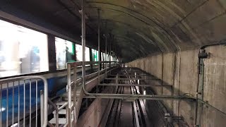 AZUR train leaving and arriving  Lionel-Groulx Metro Station