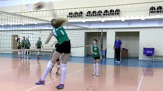 Волейбол обучение. Девушки. Нападающий удар. Тренировка. Часть 7