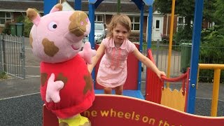 Funny Peppa Pig Jumping in Muddy Puddles Toy Review from Toys R Us