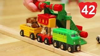 Эпизод 42 : Один день из жизни фермы Брио.  Деревянные игрушки Brio Train железная дорога игра