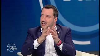 Salvini sulle telecamere nelle scuole materne - Porta a porta 28/01/2020