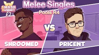 Shroomed vs Pricent - Swiss Pools: Round 4 Melee Singles - Smash Summit 9 | Sheik vs Fox