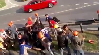Массовая драка! Узбеки против таджиков!