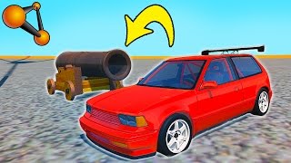 СКОЛЬКО МАШИН УНИЧТОЖИТ ПУШКА С 1 ВЫСТРЕЛА ?! - Beamng drive