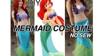 Ariel Little Mermaid DIY COSTUME *No Sew and Around $20*