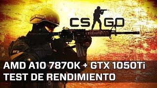 Counter-Strike Global Offensive - AMD A10 7870K + GTX 1050 Ti (1080p Ultra)