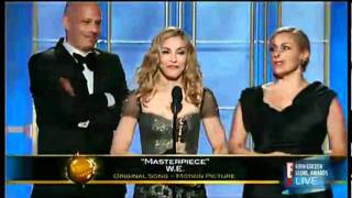 Madonna Won best original song:Masterpiece at Golden Globes 2012