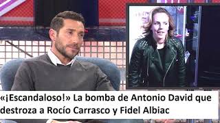 «¡Escandaloso!» La bomba de Antonio David que destroza a Rocío Carrasco y Fidel Albiac