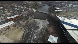 River Flooding South Bend 2018 - Drone Video