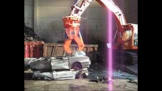 MULTIPURPOSE GRAB ITALMEK IS18 for car dismantling tilting system