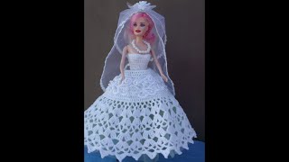 Свадебное платье для куклы. Wedding dress for the doll.