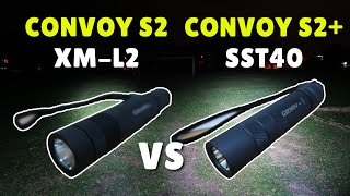 CONVOY S2+ SST40 VS S2 XM-L2 BUDGET FLASHLIGHT COMPARISON | WATCH BEFORE YOU BUY