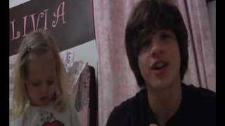 cut girl and boy talks about blue avatar balls