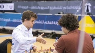 Шахматы. Магнус Карлсен против Антона Коробова: нашла коса на камень!