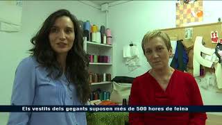 VOTV - Els vestits dels gegants suposen més de 500 hores de feina