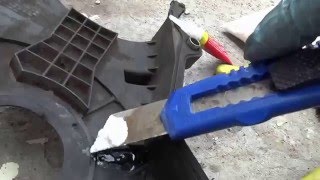 Como pegar plástico/ piezas rotas en un auto.
