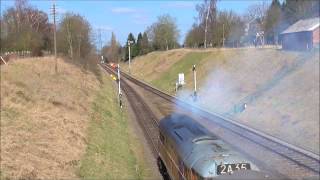 Class 31 D5830 Mega Thrash & clag Departure from Quorn & Woodhouse 20/3/2016