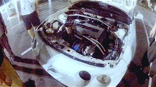 10 second Turbo Integra vs C5 Z06 (2ROWDY) $$$ DIG RACE