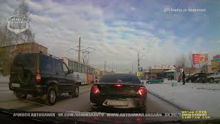 24.12.2017 ДТП Ачинск. ул. Кравченко. Момент аварии