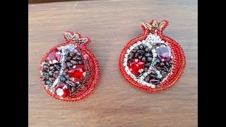 Украшения ручной работы, брошь из бисера и пайеток своими руками
