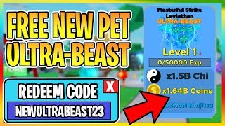 ? FREE NINJA LEGENDS ULTRA-BEAST PETS GIVEAWAY (ROBLOX LIVE)