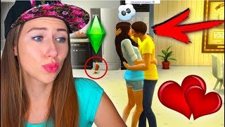 Наш ПЕРВЫЙ ПОЦЕЛУЙ ИГРАЕМ В SIMS ЛЕТСПЛЕЙ | Elli Di