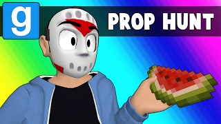 Gmod Prop Hunt Funny Moments - Rude Minecraft Snowman (Garry's Mod)