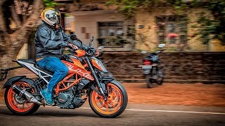 NEW KTM DUKE 390 Walkaround, Exhaust Note & First Ride
