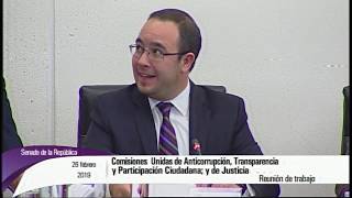Reunión de las Comisiones de Anticorrupción, Transparencia y Participación Ciudadana, y de Justicia