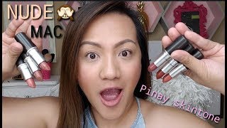 MAC NUDE LIPSTICK FOR ASIAN SKIN || FILIPINA