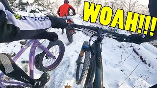 Fat Bike Race On The Snow - Poland 2020. Great Battle On My Trail Bike!