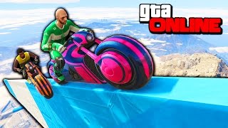 ЧАСОВОЙ ПОДЪЕМ ОТ АЭРОПОРТА ДО КРАЯ КАРТЫ НА НЕОНОВОМ БАЙКЕ В GTA 5 ONLINE
