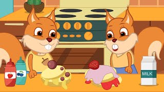 Famille d'Écureuil - Expérience De Gâteau Maison Animé 2021 en Français