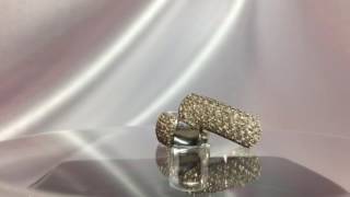 Серебряные серьги инкрустированы фианитами, серьги из серебра с прозрачными камнями