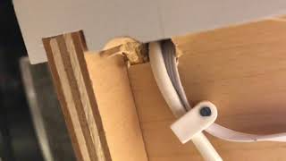 Philips Hue light strip cut to fit under kitchen cabinets