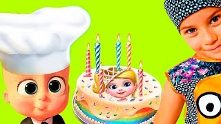 СМЕШНОЕ ВИДЕО ДЛЯ ДЕТЕЙ Новый игровой мультик ГОТОВИМ ТОРТ детская игра Coco Play