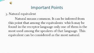 Translation Lessons   Lesson One   English Version
