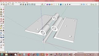 SketchUp: 3D Printable Fast Basic Hinge Design