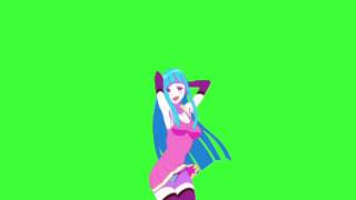 ✔️GREEN SCREEN EFFECTS: Anime Girl Dancing - mememe girl