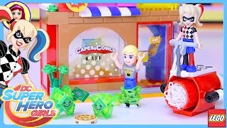 LEGO DC Superhero Girls Harley Quinn to the Rescue Cafe Build Review Silly Play - Kids Toys