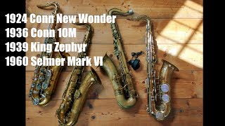 Dan Kinzelman Comparing Classic Selmer, King and Conn Tenor Saxophones