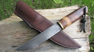 НОЖ,КОВАНЫЙ ИЗ РЕССОРЫ #3/A KNIFE,FORGED FROM LEAF SPRINGS