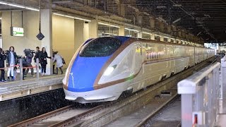 北陸新幹線、初の報道用試乗会　豪雪地帯を２６０ｋｍで走行