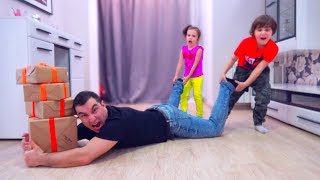 Камиль и Аминка САМИ РАСПАКОВАЛИ все СЮРПРИЗ БОКС! Для детей kids children